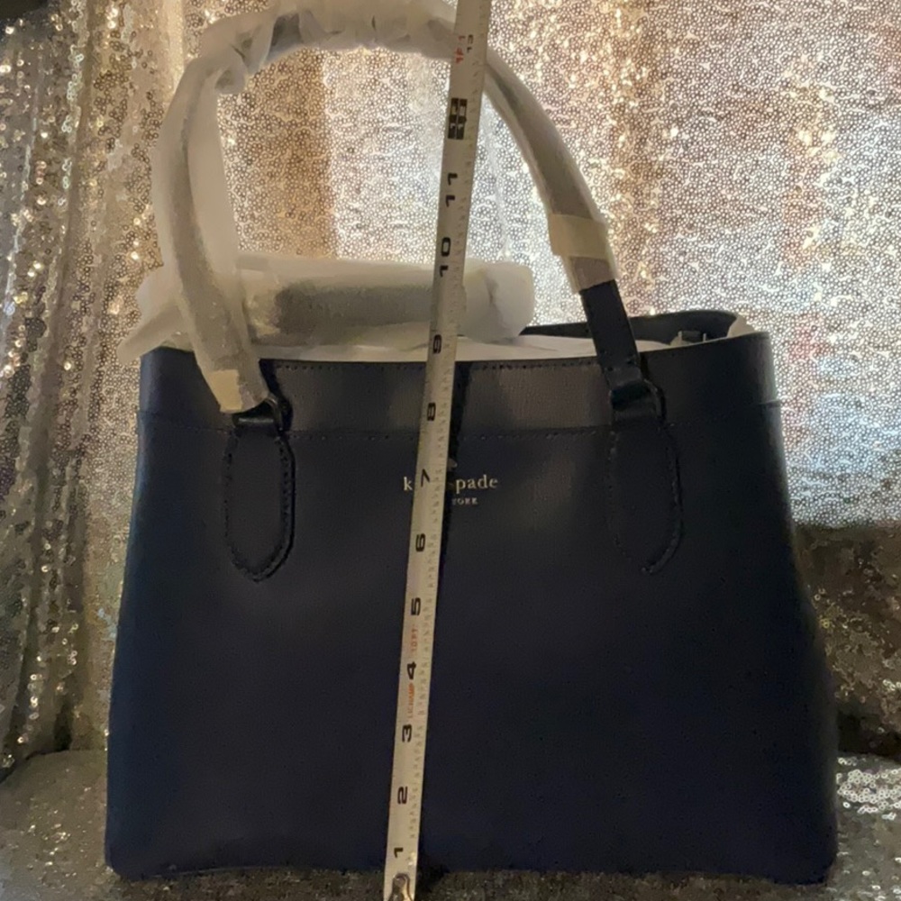 Gorgeous blue Kate Spade. Lots of storage.  Removable crossbody strap. - Picture 9 of 10
